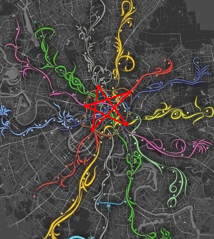 Как проходит метро под землей в москве карта